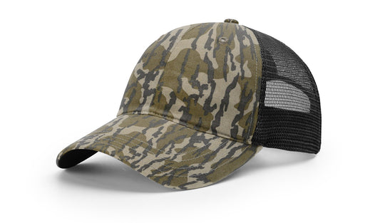 Richardson 111P Garment Washed "Camo Floppy" Trucker